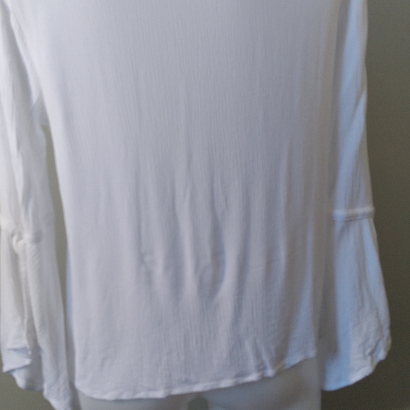 Embroidered Tribal Jeans Top with Bell Sleeves. Boho casual. - Picture 7 of 9